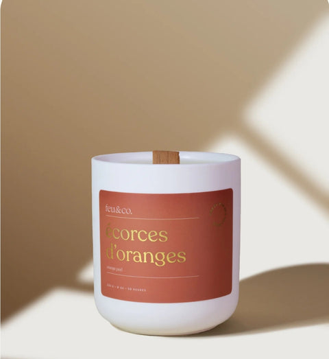 Bougie - Écorces d'oranges