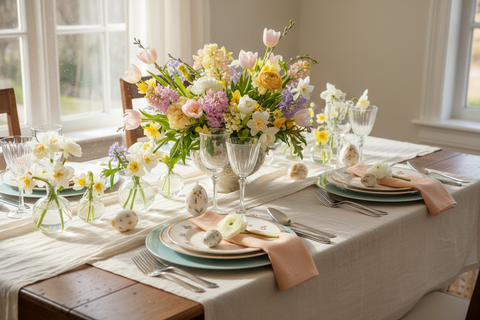 Comment décorer sa table de Pâques avec des fleurs printanières