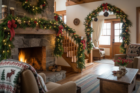 🌲 Guirlandes de sapin naturelles : comment transformer votre maison pour les Fêtes