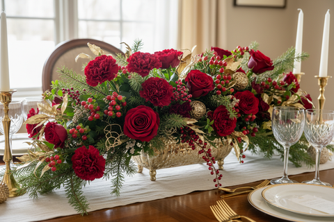Arrangements pour centre de table festif