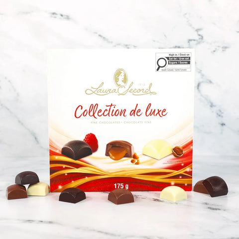 Laura Secord - Assortiment de Chocolats Fins – Framboise, Caramel & Noisette – 251g