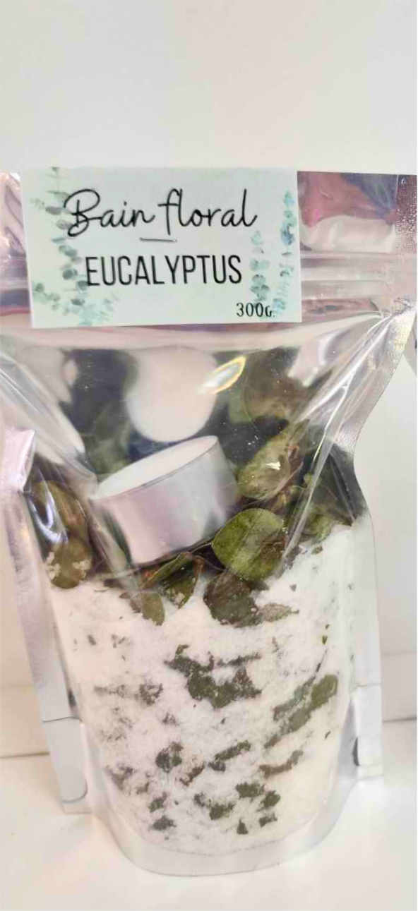 Sac de sel  "Rituel pour le bain" un sac à l'eucalyptus