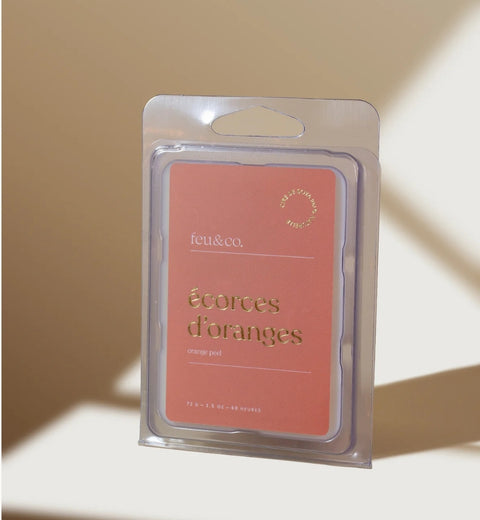 Cubes de cire - Écorces d'oranges