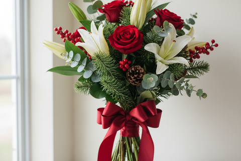 Bouquet de fleur de Noël