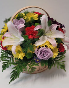 Le panier fleuri