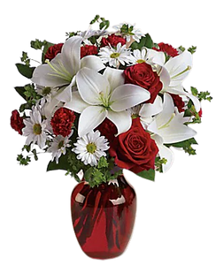Sois mon bouquet d'amour avec des roses rouges